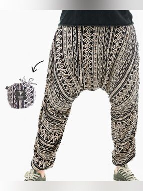 Buddha Printed Harem Baggy Pants